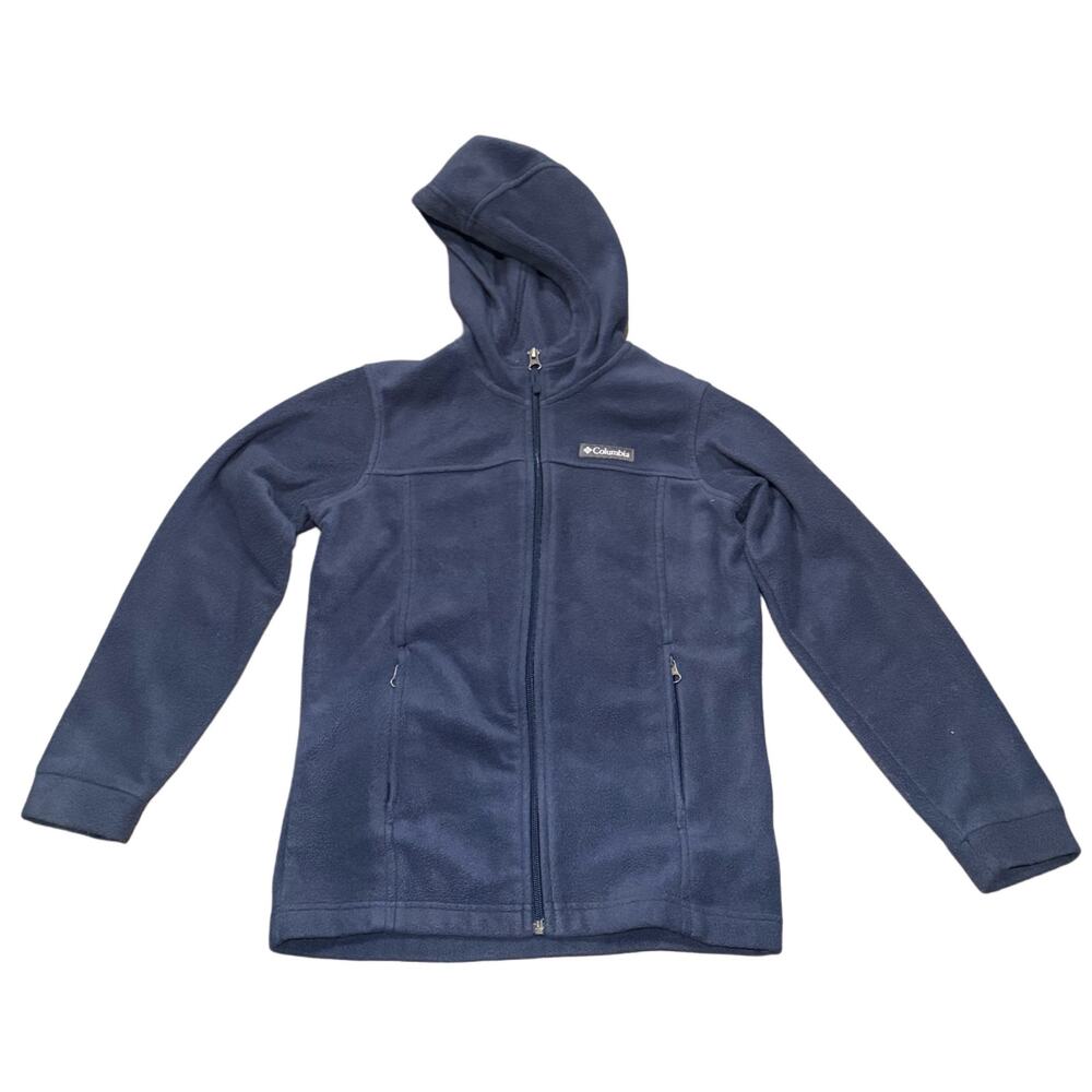 Boys Navy Blue Columbia Steens II Fleece Zip Hoodie Size M